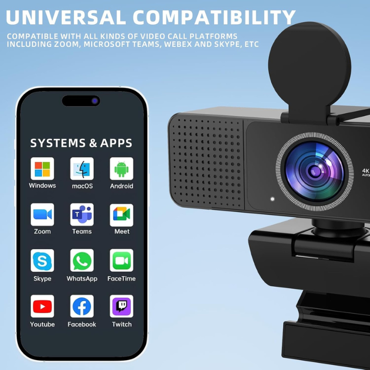 Webcam 4K Ultra HD