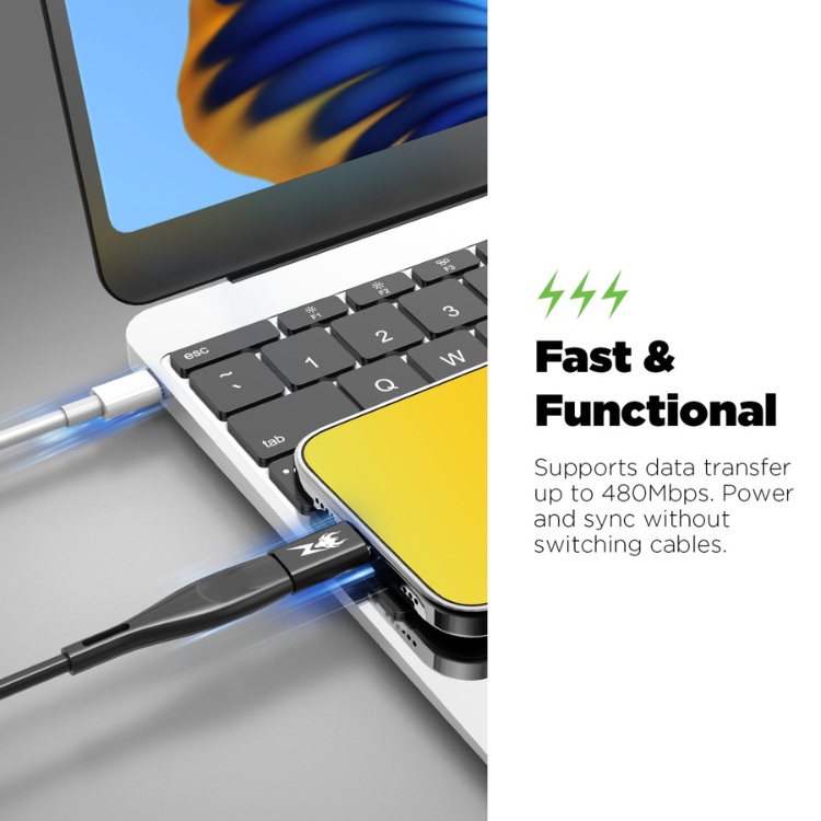 AmpNergy Passport Adaptateur USB-C vers Lightning