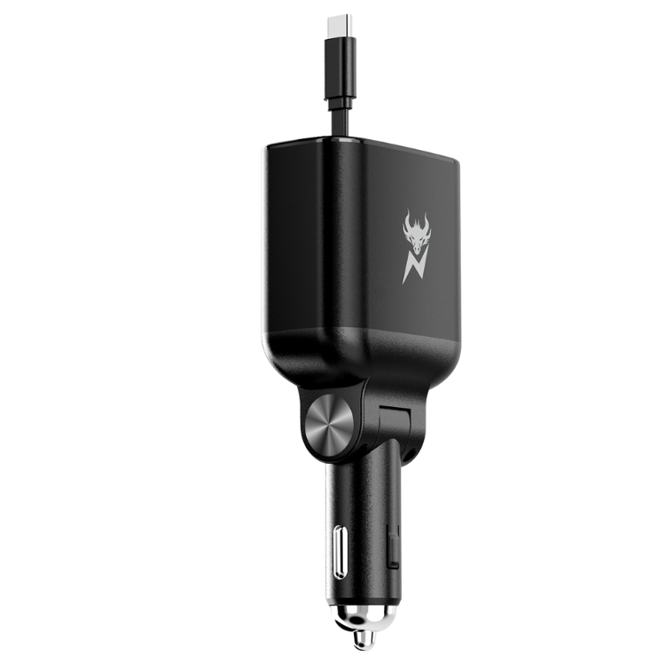 AmpNergy Speedemon Chargeur voiture 4-en-1 câbles intégrés