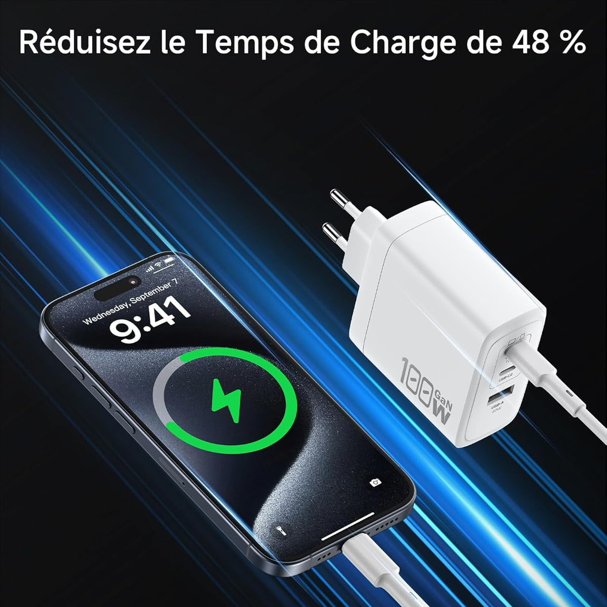 CHARGEUR 100W - USB et USB-C