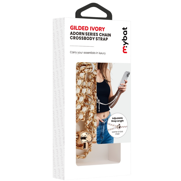 MyBat Gilded Ivory Bandoulière chaîne de luxe dorée