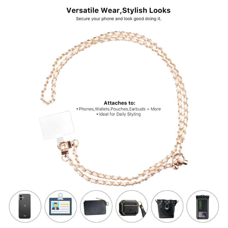 MyBat Gilded Ivory Bandoulière chaîne de luxe dorée