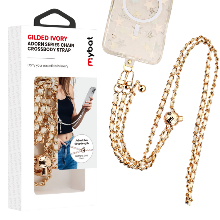 MyBat Gilded Ivory Bandoulière chaîne de luxe dorée