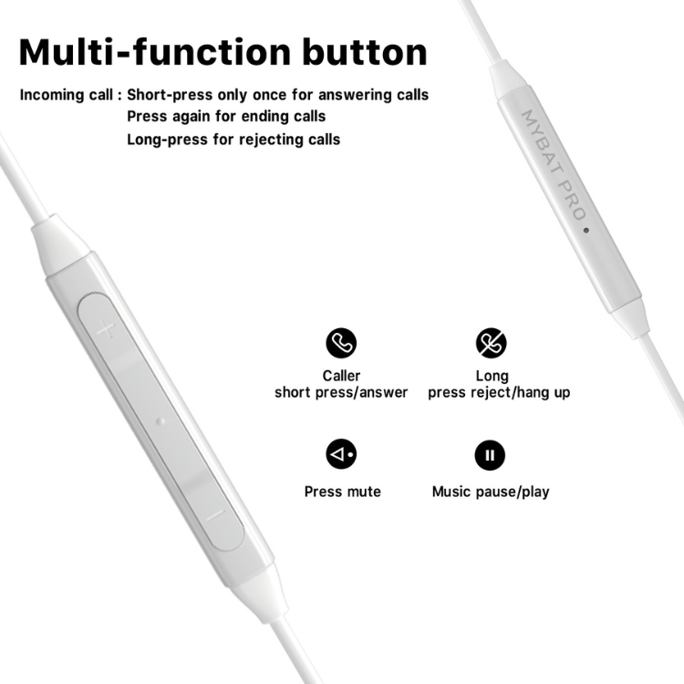 MyBat Pro Ear Resistible Écouteurs filaires 3,5 mm