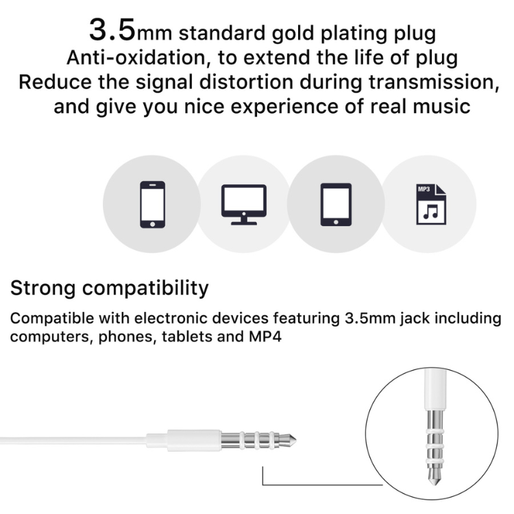 MyBat Pro Ear Resistible Écouteurs filaires 3,5 mm