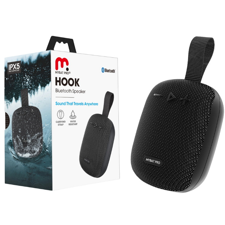 MyBat Pro Hook Portable Wireless Speaker - Black
