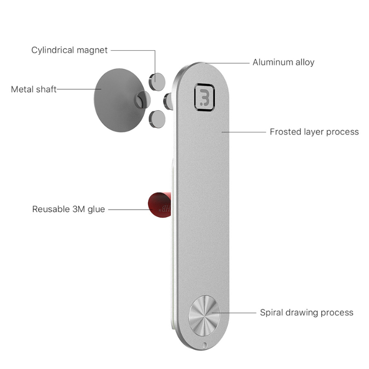 Support smartphone magnétique pour laptop
