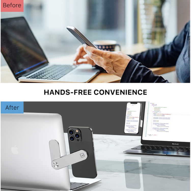 Support smartphone magnétique pour laptop