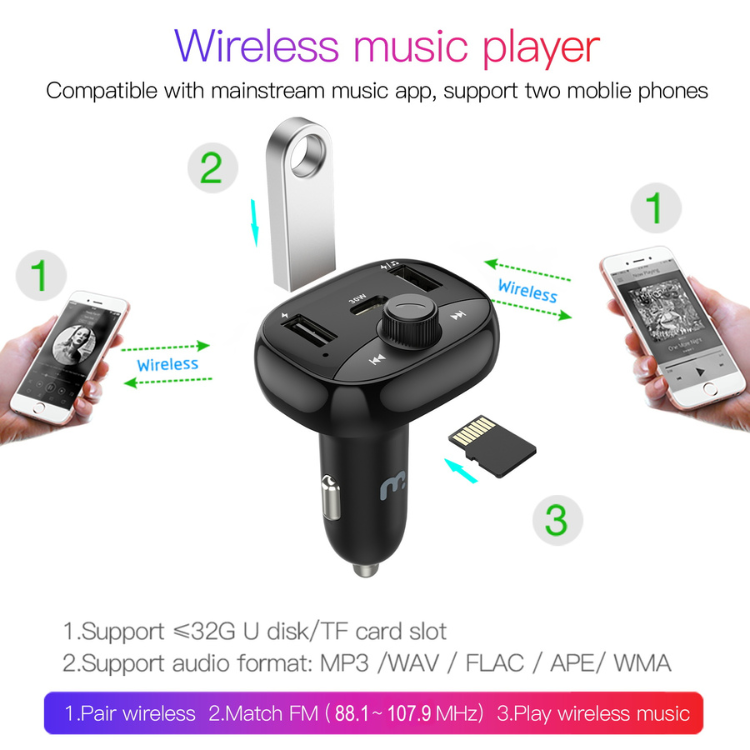MyBat Pro Transmetteur FM avec chargeur voiture
