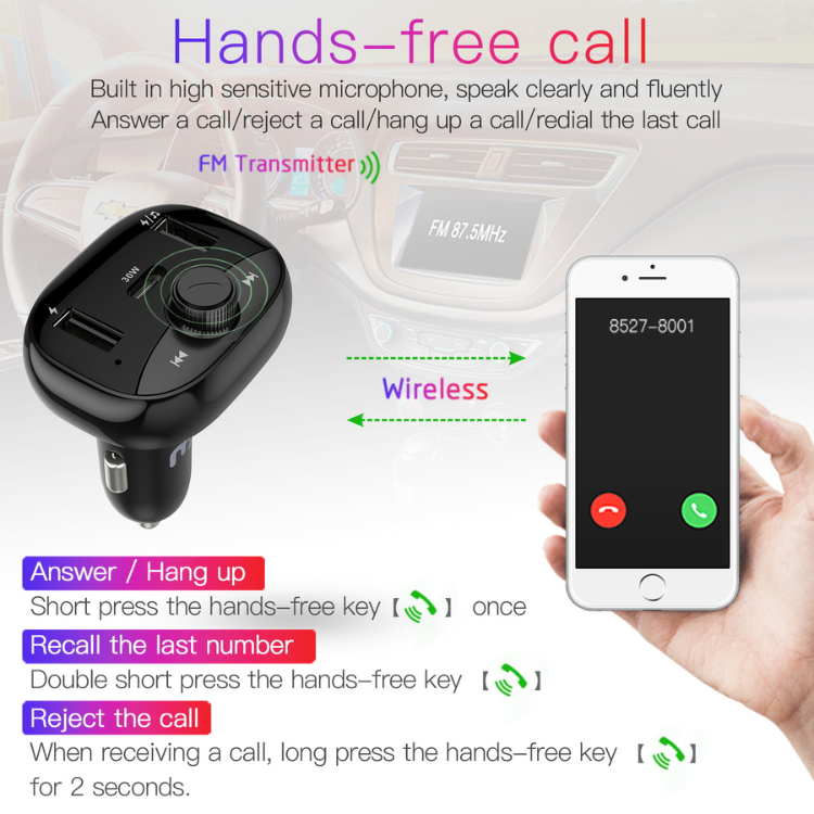 MyBat Pro Transmetteur FM avec chargeur voiture
