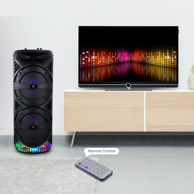 MyBat Pro Salsa LED Enceinte Portable avec Micro – 30W, LEDs, Micro, Autonomie 5h