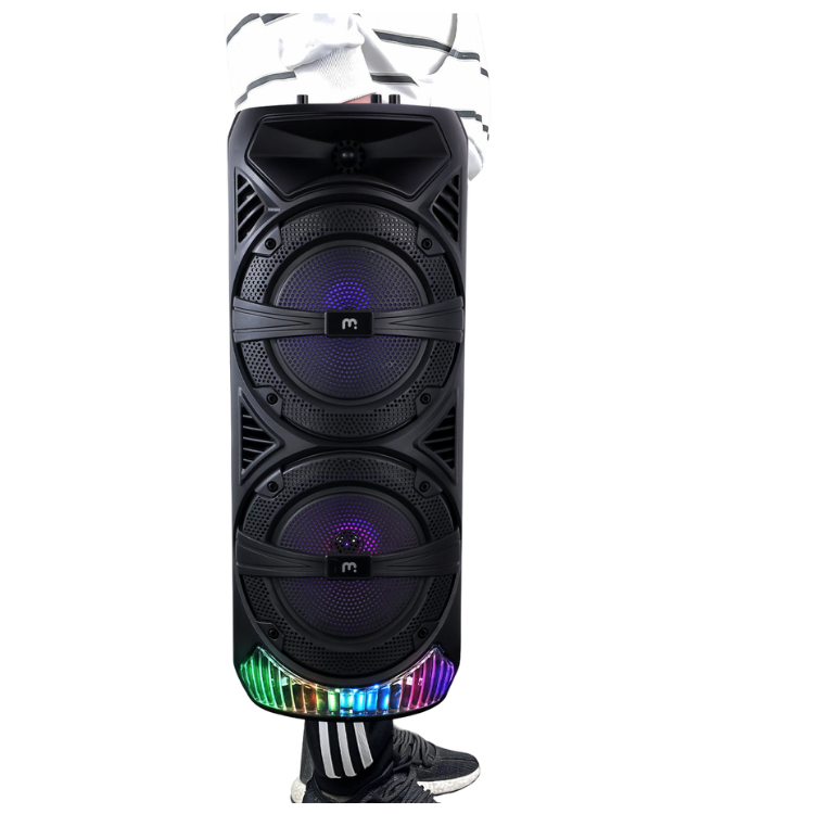 MyBat Pro Salsa LED Enceinte Portable avec Micro – 30W, LEDs, Micro, Autonomie 5h