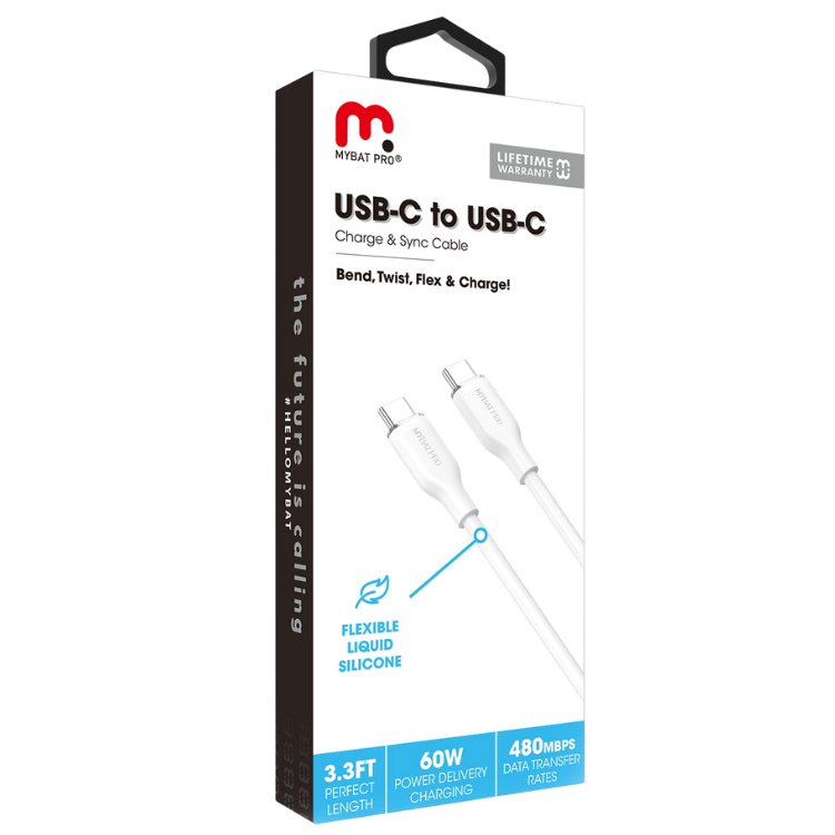 MyBat Pro Cable USB-C à USB-C en Silicone, 1m