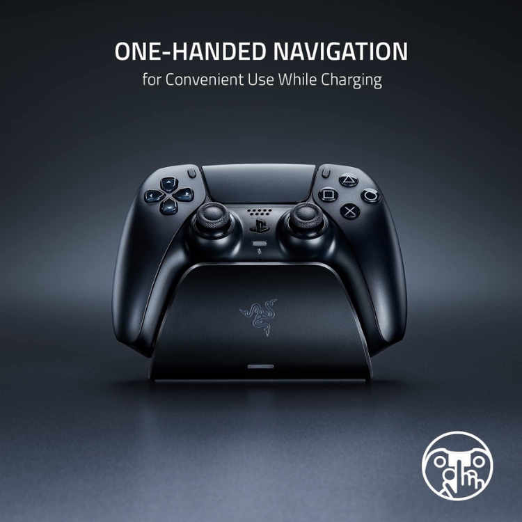 Razer Station de Recharge Rapide pour Manette PS5 – Support Officiel avec Charge USB-C (Manette non incluse)