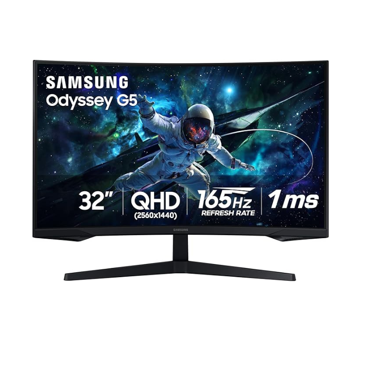 Samsung Odyssey G5 - Écran Ordi Gaming Incurvé 32"- 1440p - 165Hz