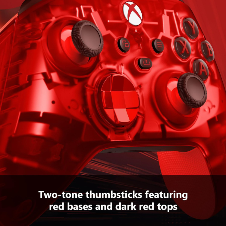 Microsoft Manette pour Xbox Red Translucide