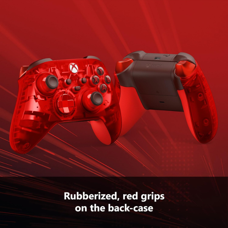 Microsoft Manette pour Xbox Red Translucide