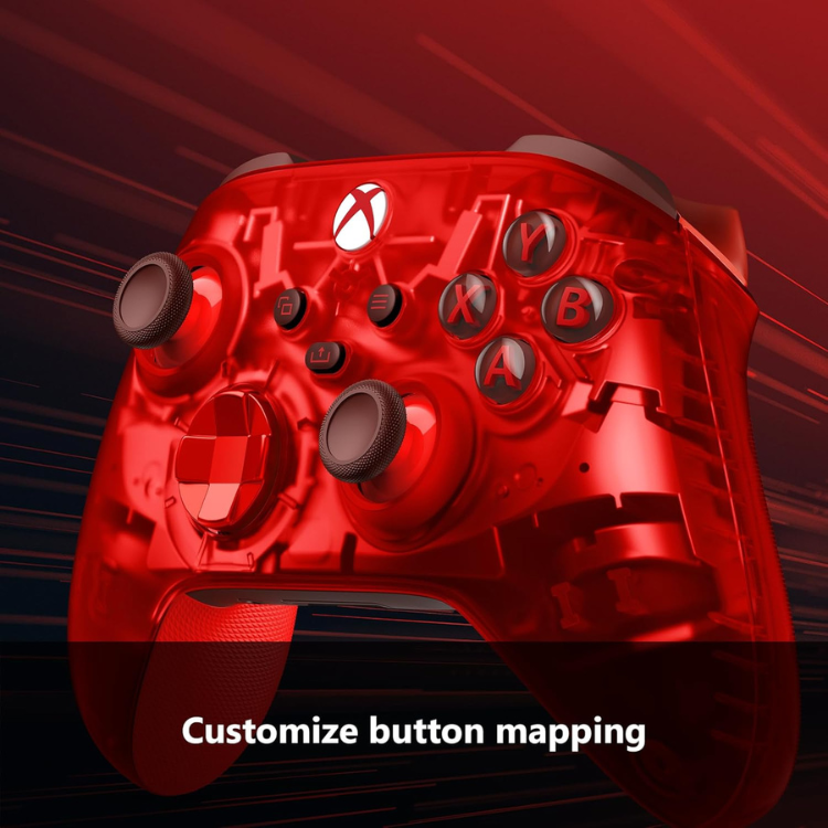Microsoft Manette pour Xbox Red Translucide