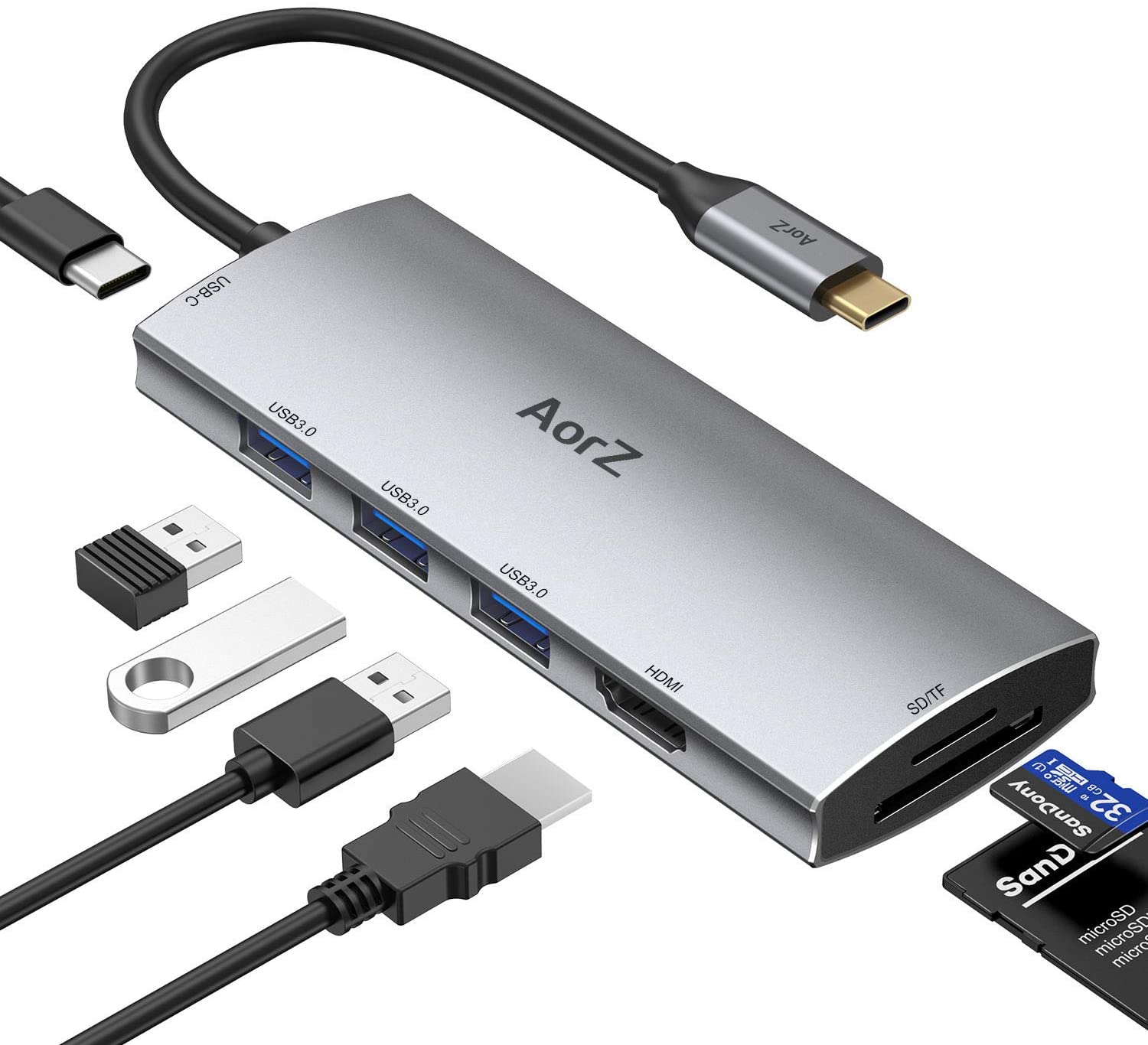HUB USB-C POUR MACBOOK, ORDI ET TABLETTES