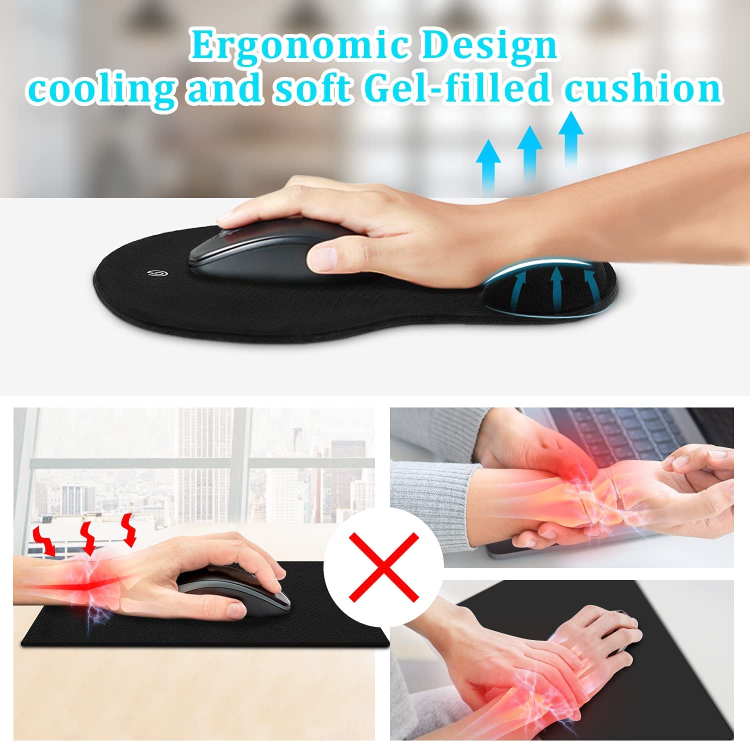 TAPIS DE SOURIS ERGONOMIQUE