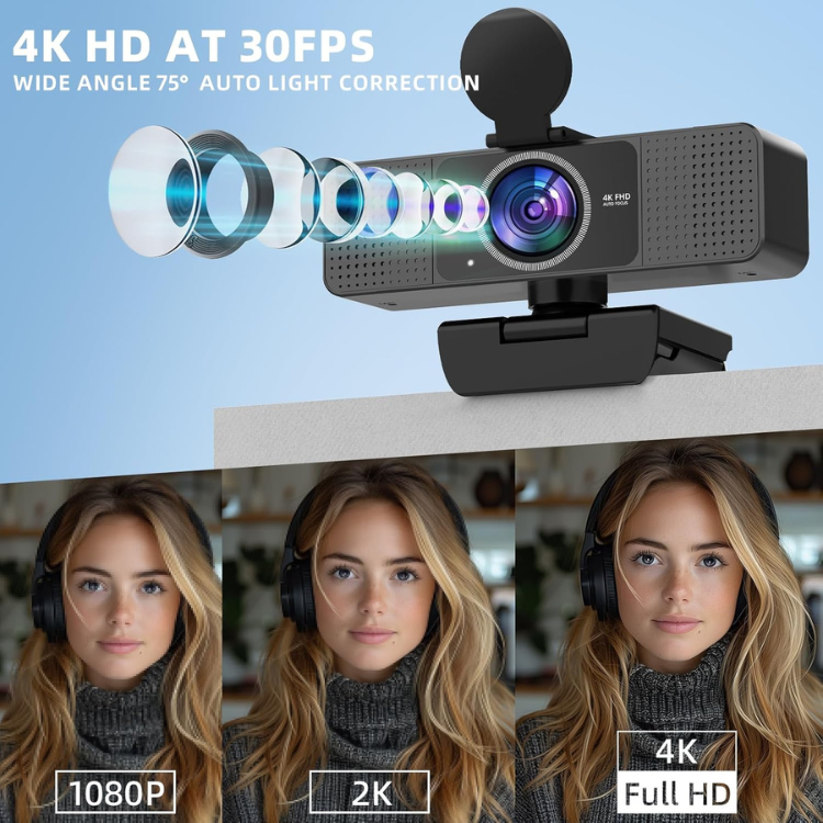 Webcam 4K Ultra HD