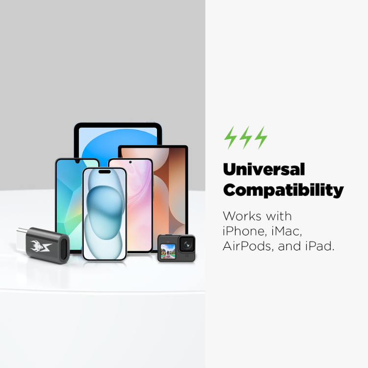 AmpNergy Passport Adaptateur Lightning vers USB-C