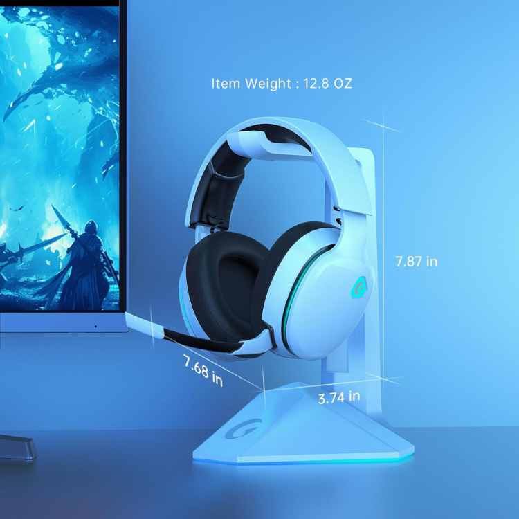 Gtheos Casque Gaming Sans Fil 2,4GHz pour PS5, PC, Switch