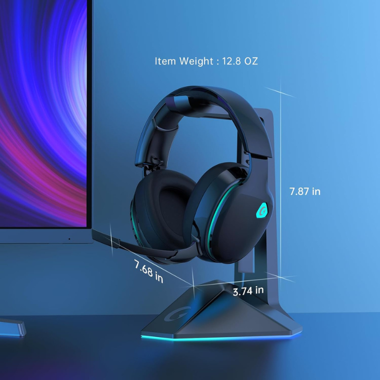 Gtheos Casque Gaming Sans Fil 2,4GHz pour PS5, PC, Switch