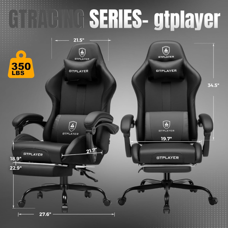 GTPLAYER Chaise Gamer inclinable