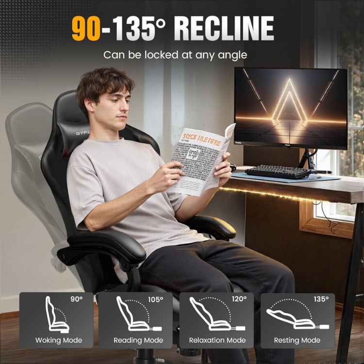 GTPLAYER Chaise Gamer inclinable