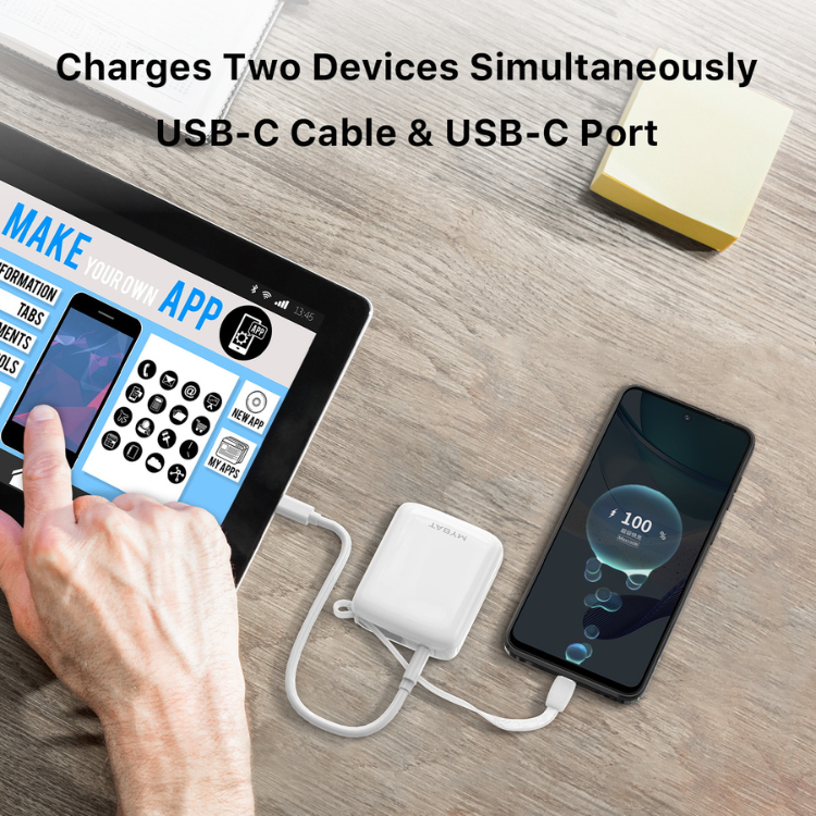MyBat PowerLoop Batterie externe 10000mAh avec câble USB-C intégré