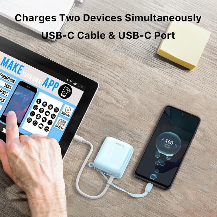 MyBat PowerLoop Batterie externe 10000mAh avec câble USB-C intégré