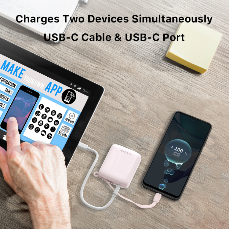 MyBat PowerLoop Batterie externe 10000mAh avec câble USB-C intégré