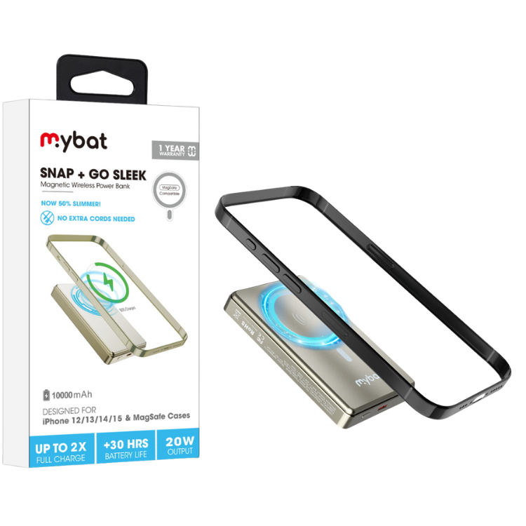 Mybat Snap+Go Batterie externe Magsafe 10000mAh