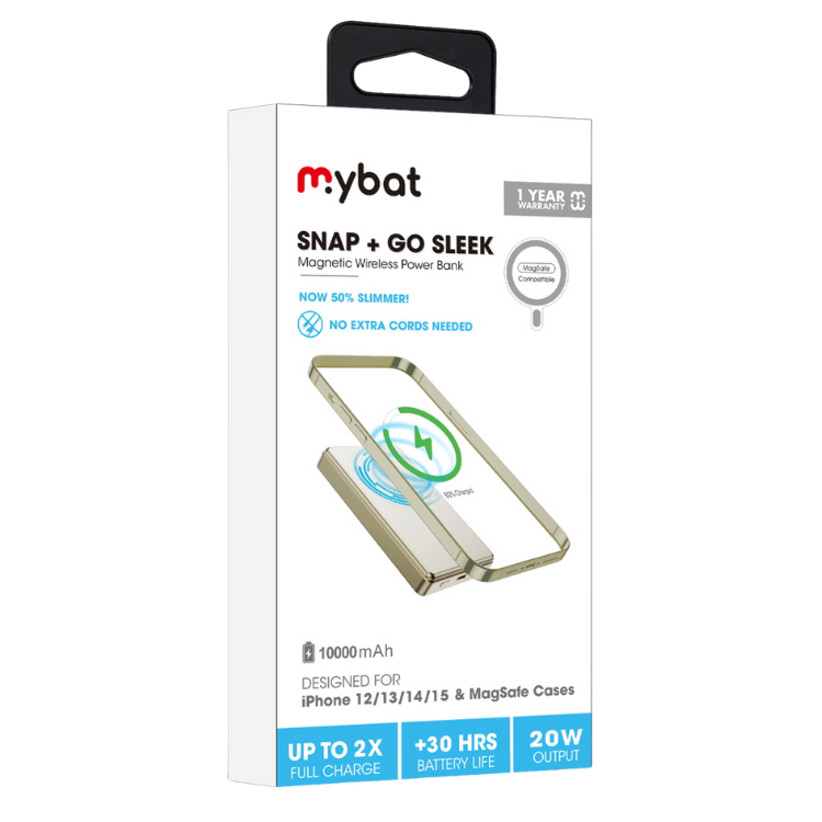 Mybat Snap+Go Batterie externe Magsafe 10000mAh