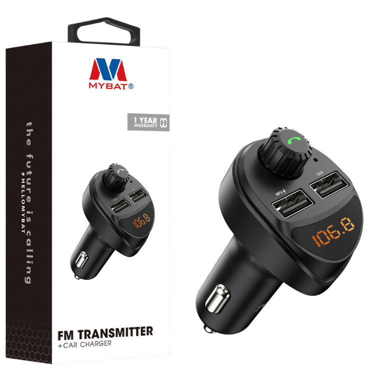 MyBat FM Transmitter Transmetteur FM + Chargeur voiture