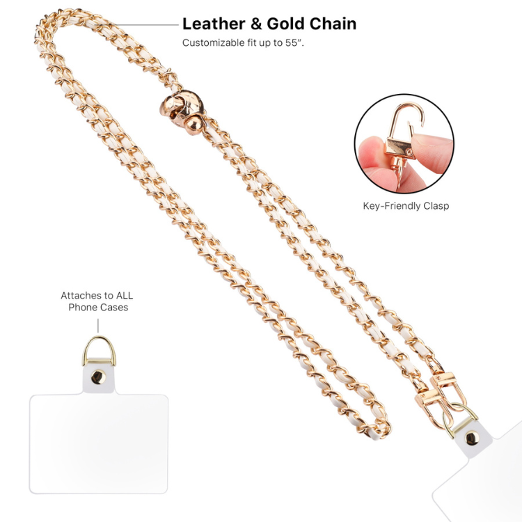 MyBat Gilded Ivory Bandoulière chaîne de luxe dorée