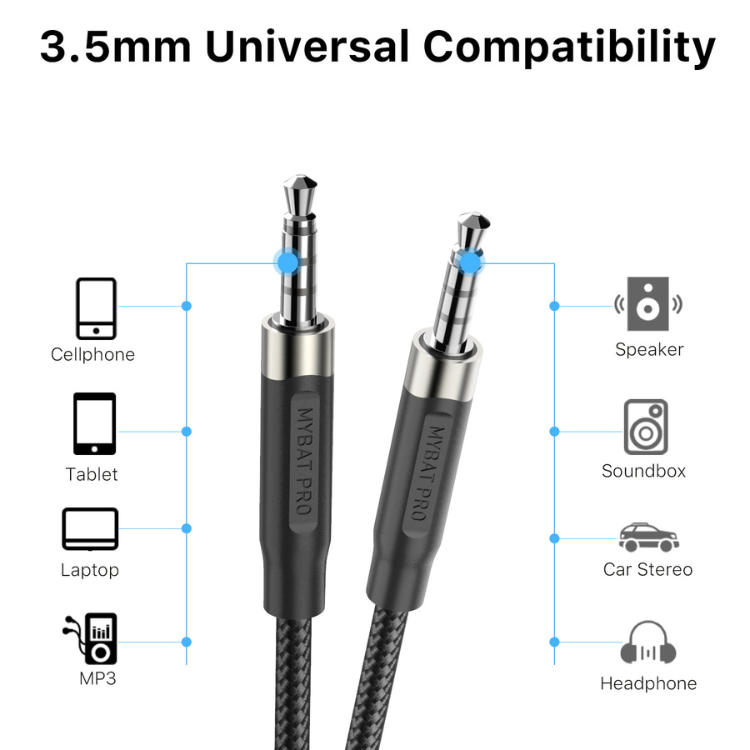 MyBat Pro Câble audio AUX 1,2m