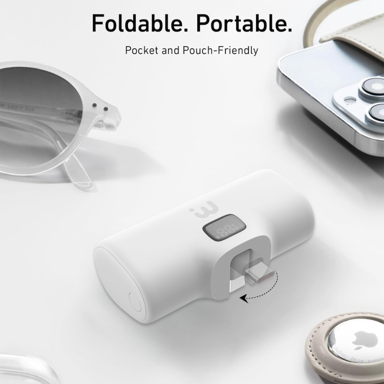 MyBat Plug+Go Batterie externe 5000mAh USB-C avec support intégré