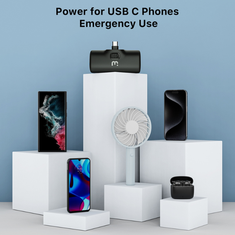 MyBat Plug+Go Batterie externe 5000mAh USB-C avec support intégré
