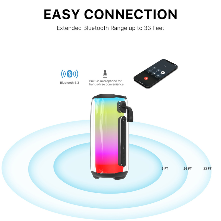 MyBat Pro Firefly Plus Portable Wireless Speaker - Black