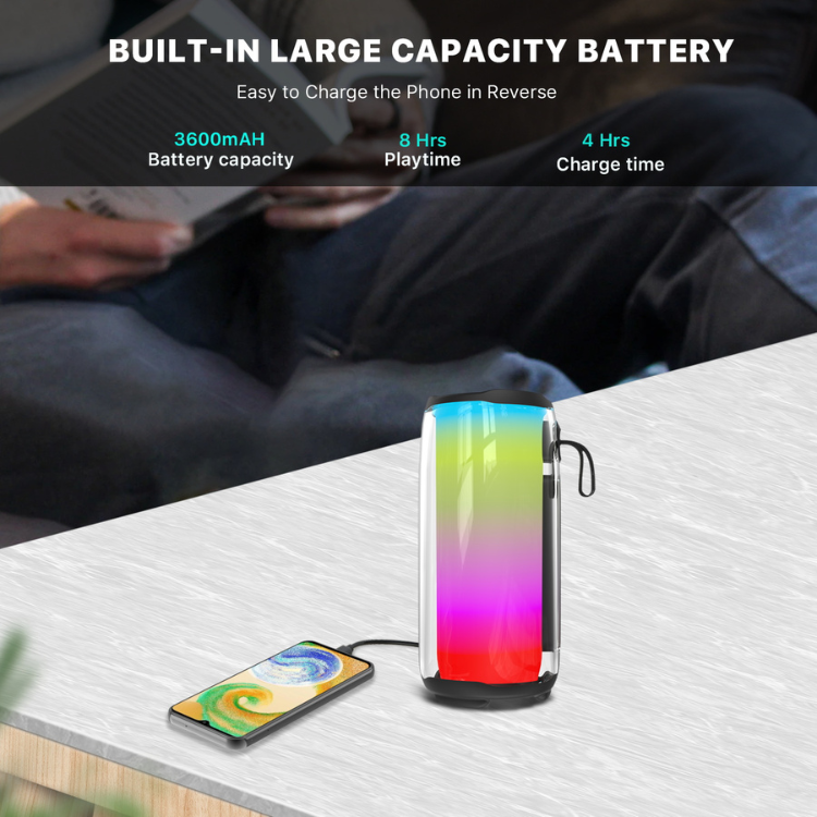 MyBat Pro Firefly Plus Portable Wireless Speaker - Black