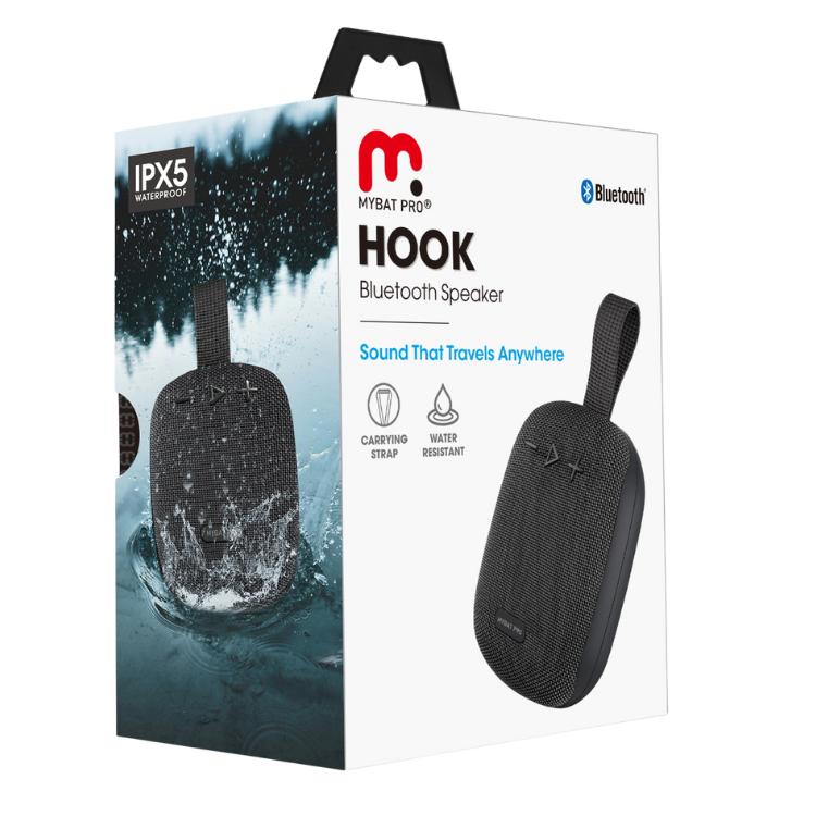 MyBat Pro Hook Portable Wireless Speaker - Black