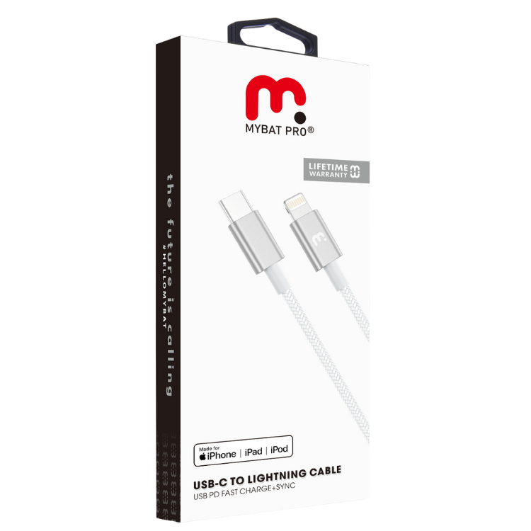 MyBat Pro MFi Câble USB-C vers Lightning 2m