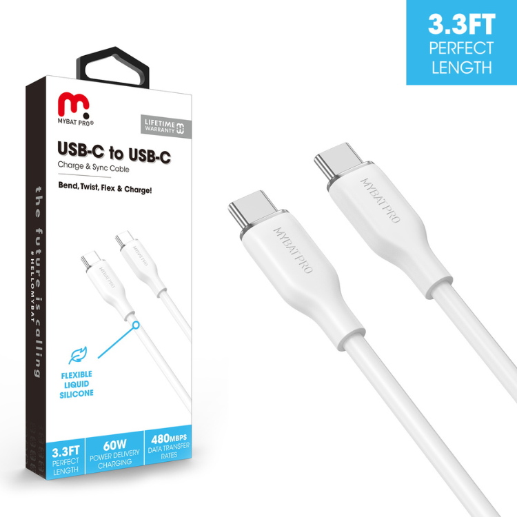 MyBat Pro Cable USB-C à USB-C en Silicone, 1m