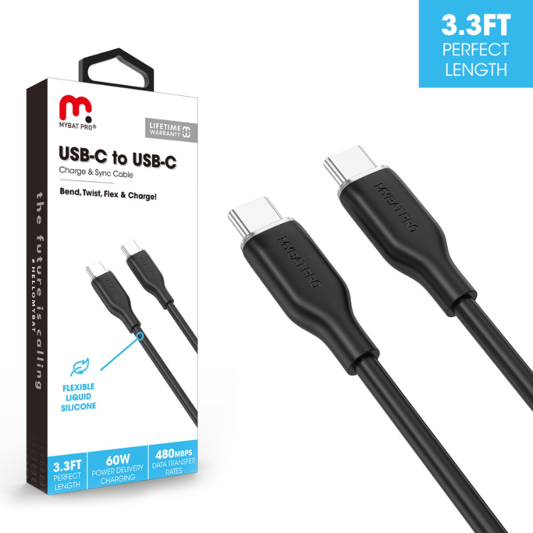 MyBat Pro Cable USB-C à USB-C en Silicone, 1m