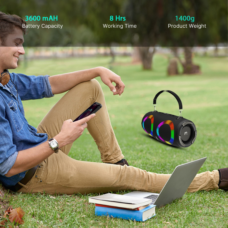 MyBat Pro Vibebuddy Plus Portable Wireless Speaker - Black
