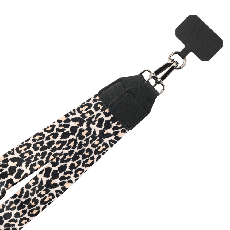 MyBat Sangle bandoulière léopard + porte-cartes