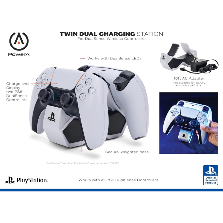 PowerA Station de recharge double pour manettes DualSense PS5