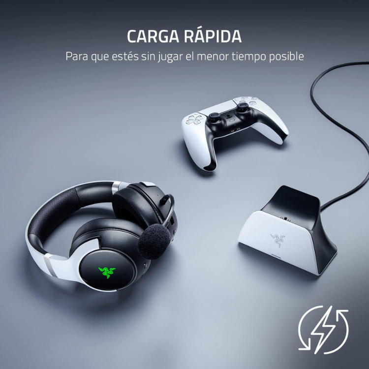 Razer Station de Recharge Rapide pour Manette PS5 – Support Officiel avec Charge USB-C (Manette non incluse)